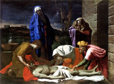 De klaagzang over de dode Christus door Nicolas Poussin